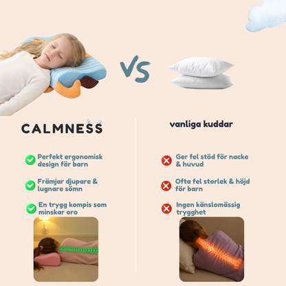 Calmness™ Barnkudde – Från 2-timmars kamp till 15 minuters lugn.